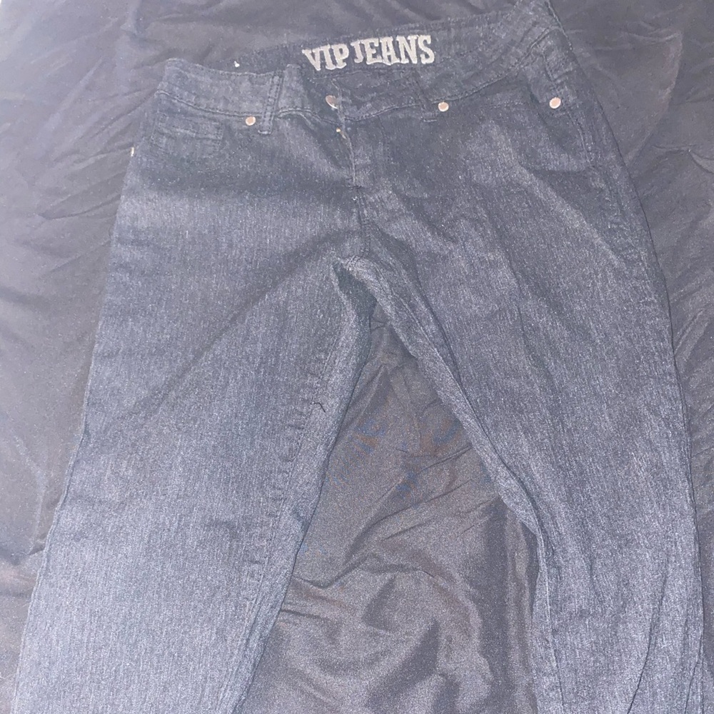 Plain black jeans